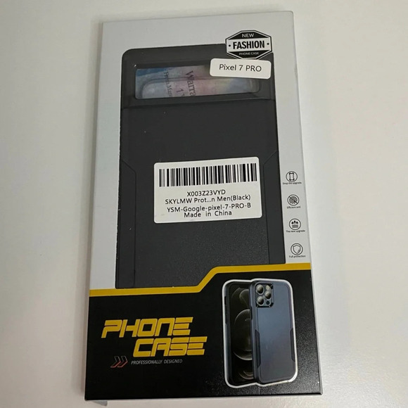 Google Pixel 7 Pro Black Phone Case - Picture 1 of 2